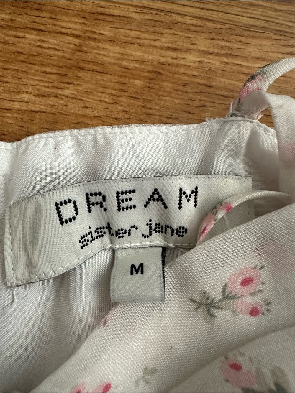 DREAM Sister Jane White Pink Floral Cami Maxi Dress M - Picture 7 of 16